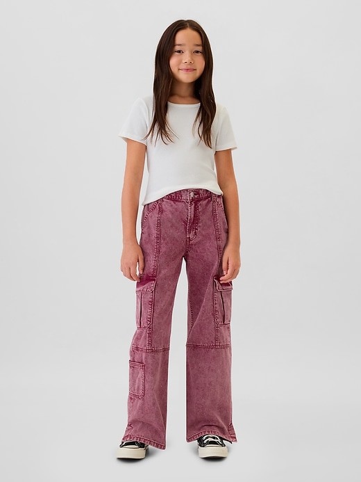 Image number 1 showing, Kids Low Rise Stride Baggy Cargo Jeans