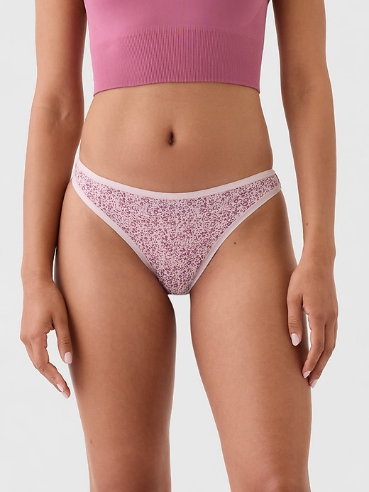 Image number 1 showing, Organic Stretch Cotton Thong