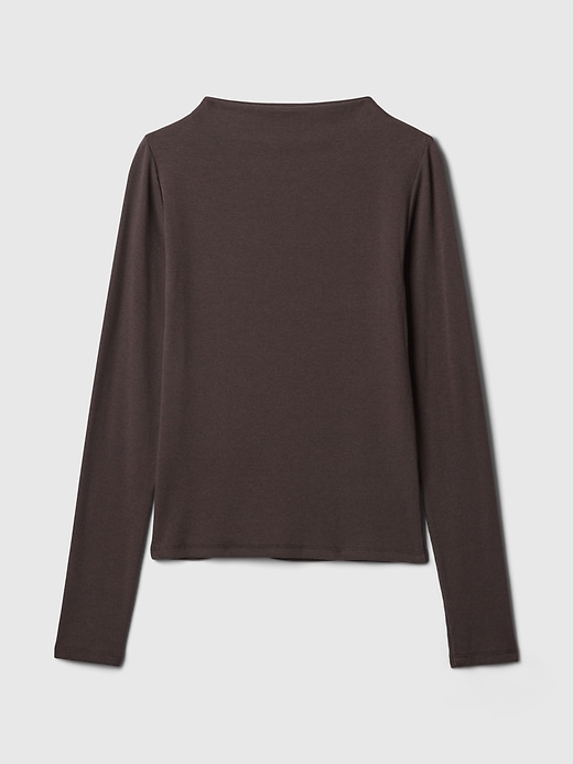 Image number 5 showing, Modern Rib Funnel-Neck T-Shirt