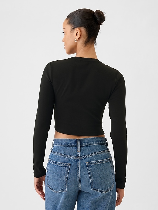 Image number 2 showing, Modern Rib Cropped T-Shirt