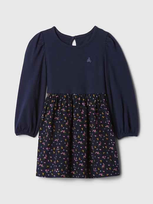 Image number 1 showing, babyGap 2-in-1 Puff Sleeve Skater Dress