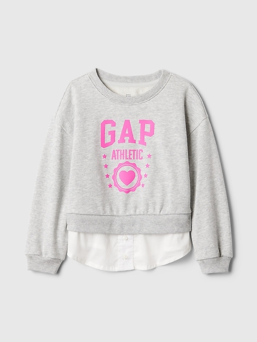 Image number 3 showing, babyGap Vintage Soft Layered Logo Sweatshirt