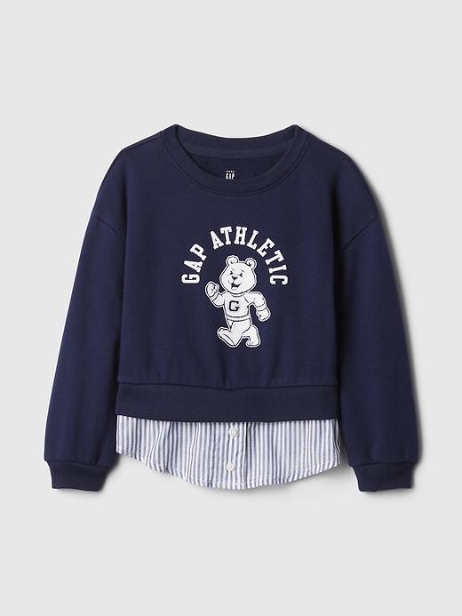 Image number 3 showing, babyGap Vintage Soft Layered Logo Sweatshirt