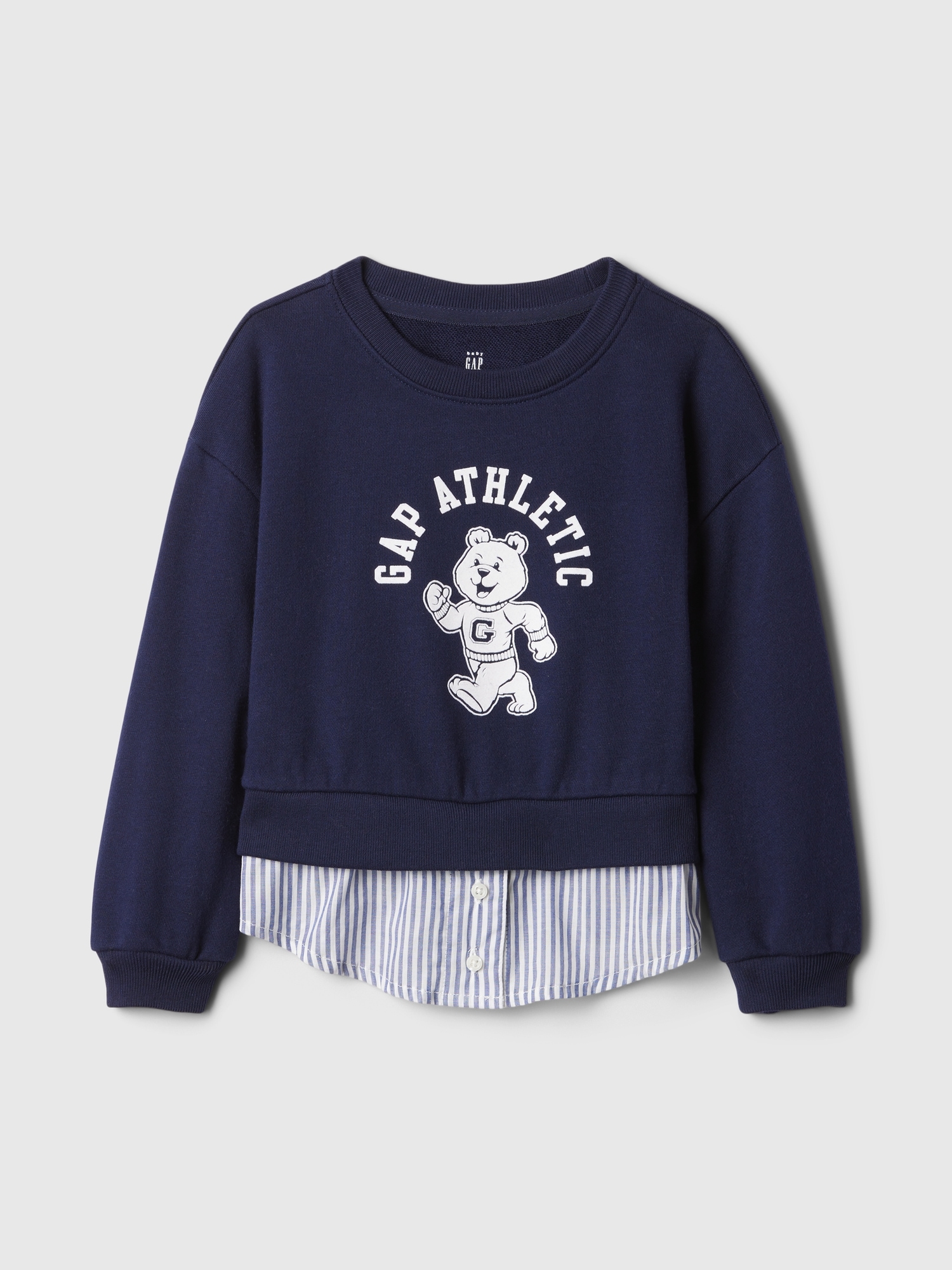 babyGap Vintage Soft Layered Logo Sweatshirt