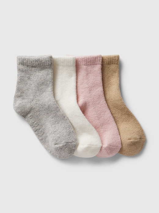 Image number 1 showing, babyGap CashSoft Quarter Crew Socks (4-Pack)