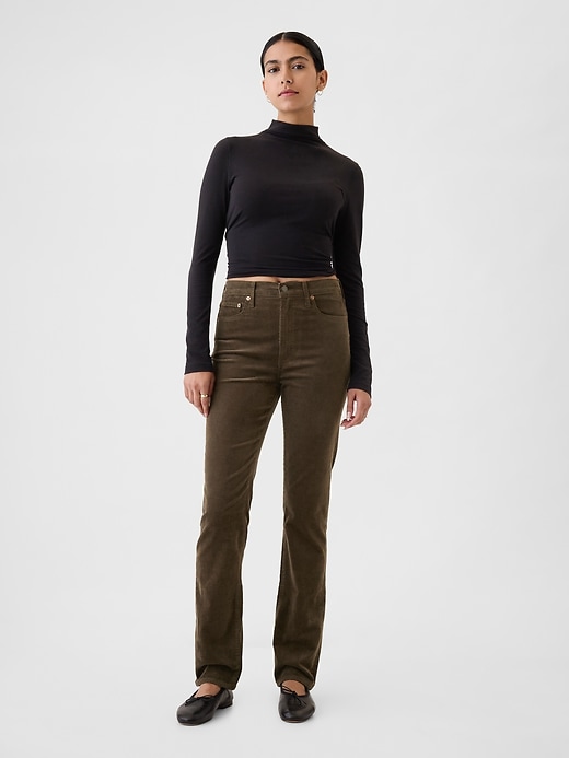 Image number 1 showing, High Rise Corduroy Vintage Slim Pants