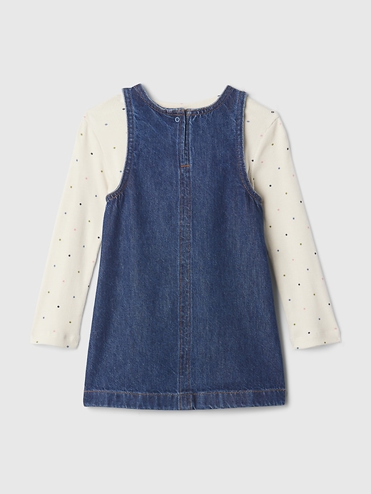 Image number 2 showing, babyGap Denim Jumper Outfit Set