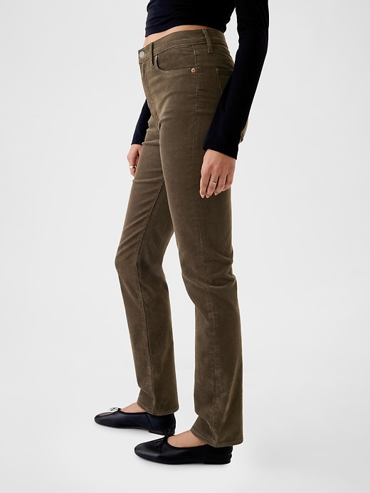 Image number 3 showing, High Rise Corduroy Vintage Slim Pants