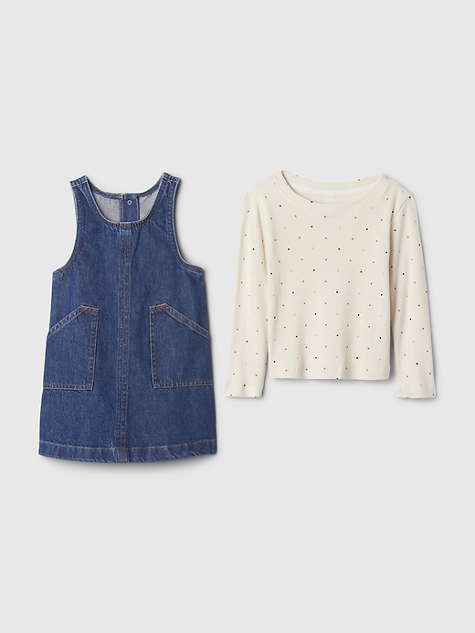 babyGap Denim Jumper Outfit Set