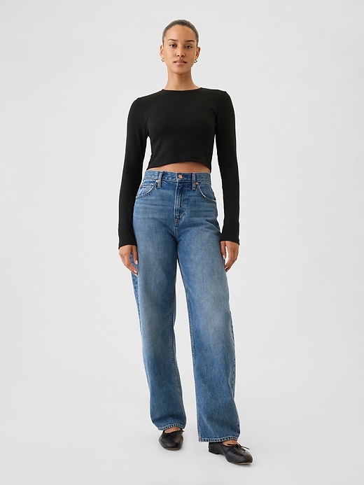 Image number 3 showing, Modern Rib Cropped T-Shirt