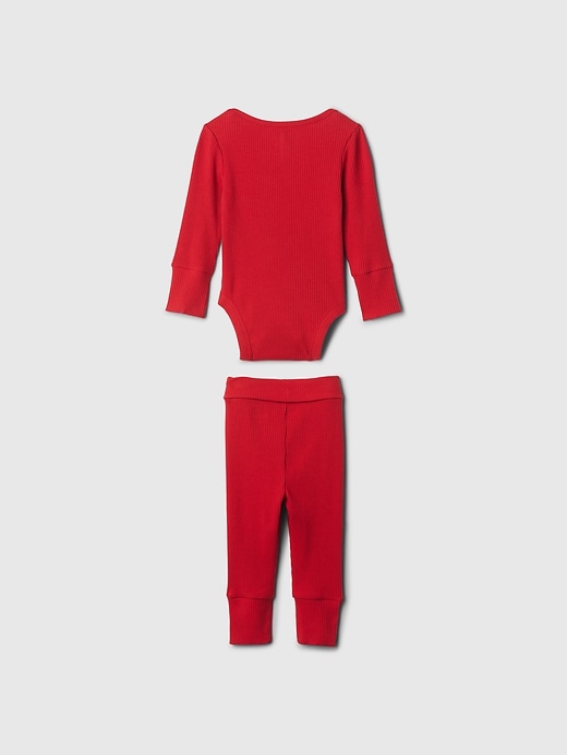 Image number 2 showing, Baby Grow-With-Me Rib Outfit Set