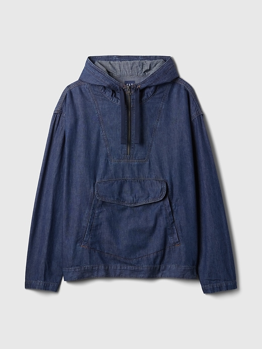 Image number 5 showing, Denim Anorak Jacket