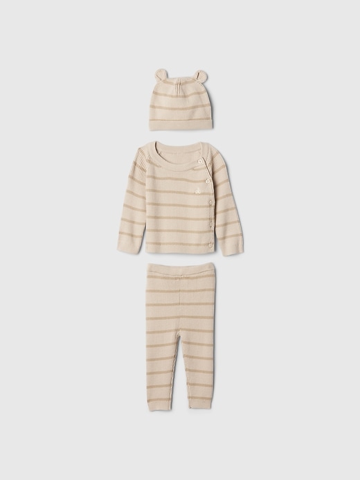 Image number 3 showing, Baby Wrap Sweater Outfit Set