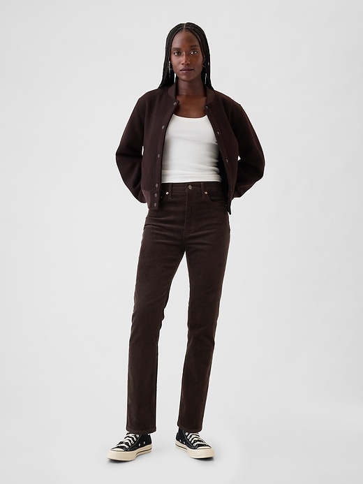 Image number 1 showing, High Rise Corduroy Vintage Slim Pants