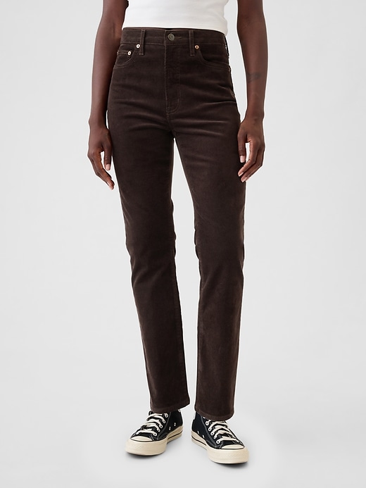 Image number 2 showing, High Rise Corduroy Vintage Slim Pants