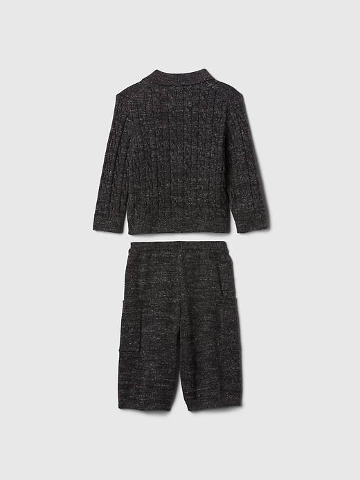 Image number 2 showing, Baby Cable-Knit Sweater Outfit Set