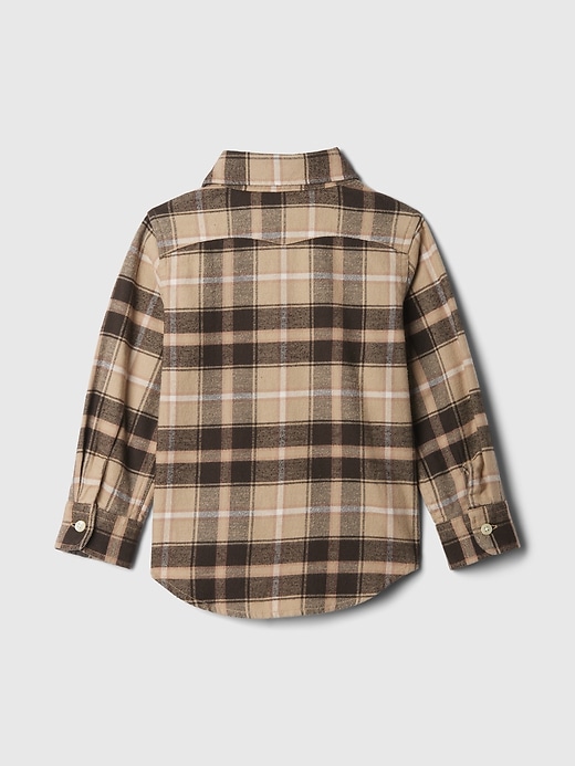 Image number 2 showing, babyGap Organic Cotton Flannel Shirt