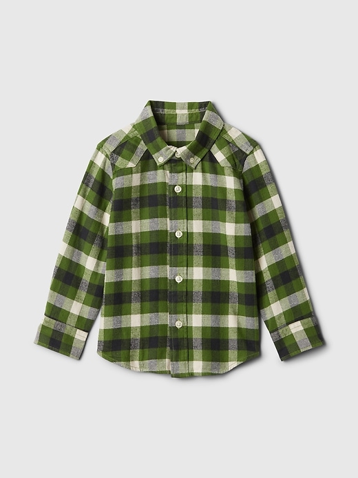 Image number 3 showing, babyGap Organic Cotton Flannel Shirt