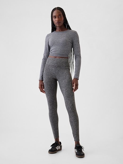 Image number 1 showing, GapFit Lightweight Brushed Jersey Leggings