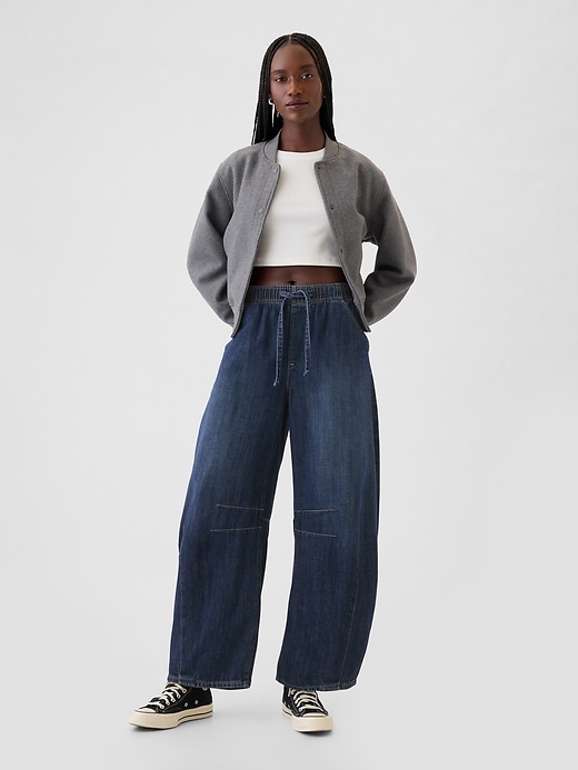 Image number 1 showing, High Rise Easy Horseshoe Jeans