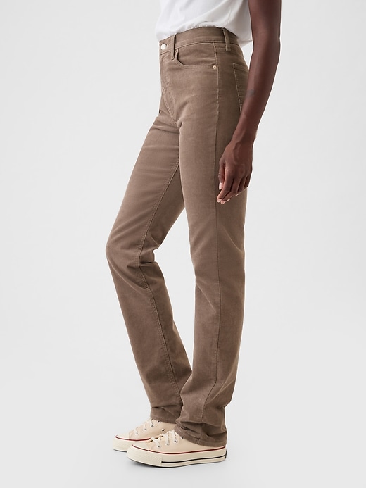 Image number 3 showing, High Rise Corduroy '90s Straight Pants