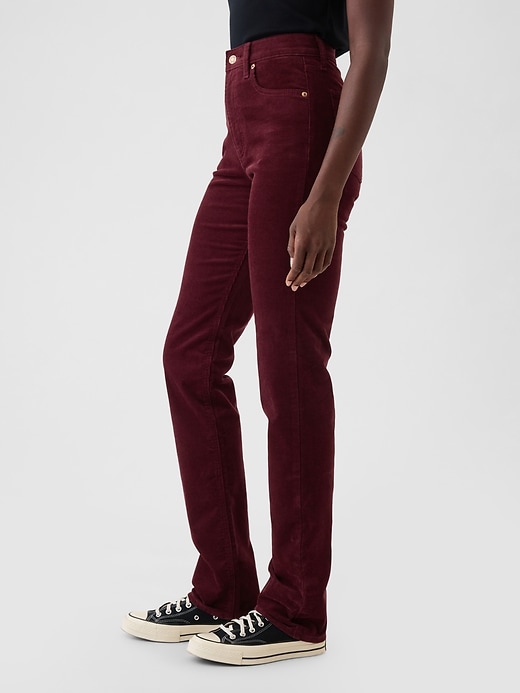 Image number 3 showing, High Rise Corduroy '90s Straight Pants