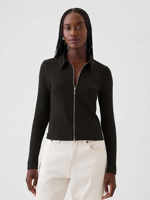 Image number 1 showing, Modern Rib Zipper Shirt