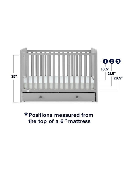 Image number 6 showing, babyGap Graham Convertible Storage Crib