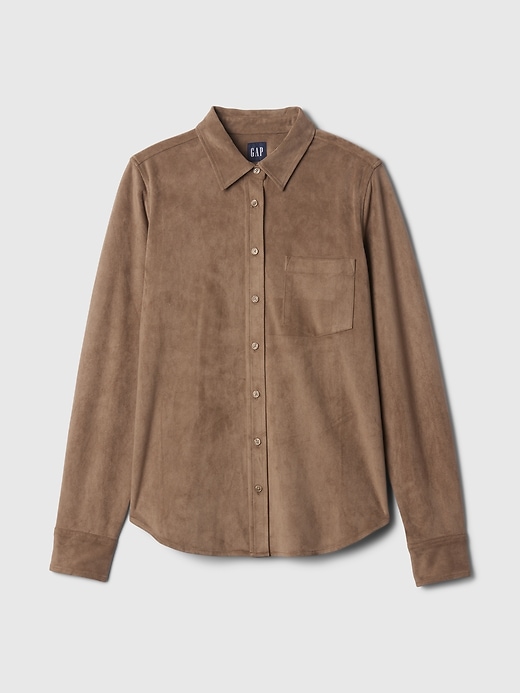 Image number 5 showing, Vegan Suede Classic Shirt