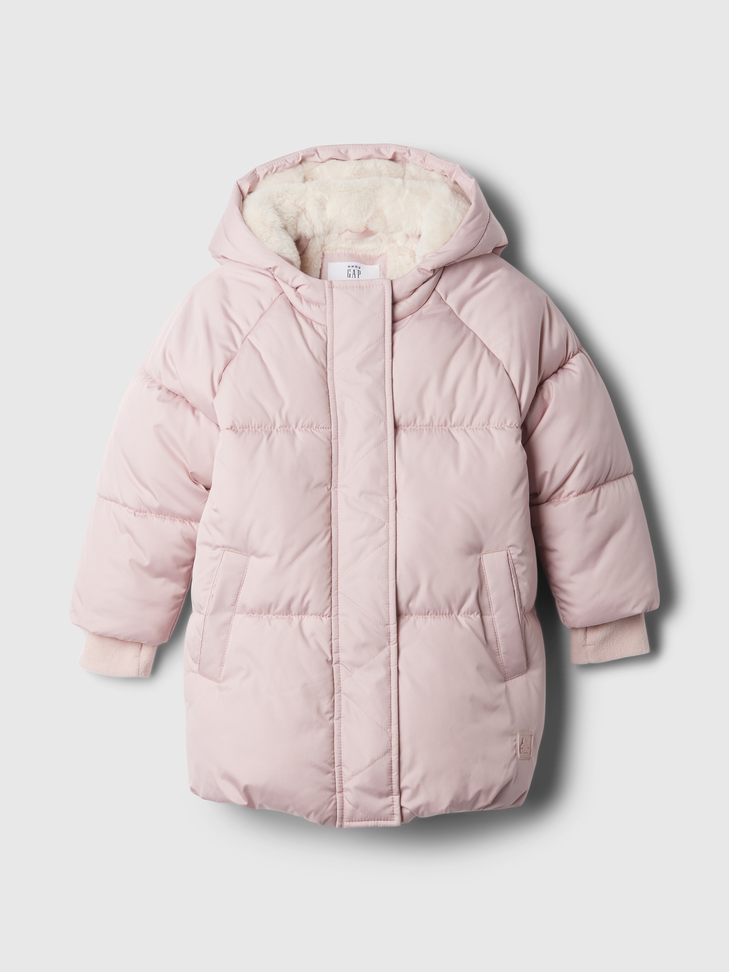 babyGap Recycled Heavyweight Sherpa-Lined Puffer Jacket