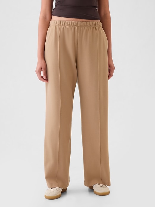 Image number 2 showing, Wide-Leg Seamed Pull-On Pants