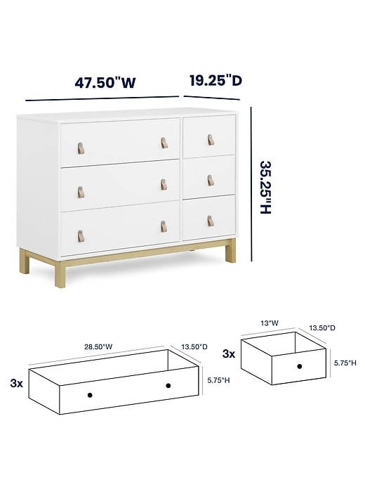 Image number 6 showing, babyGap Legacy Pulls 6 Drawer Dresser