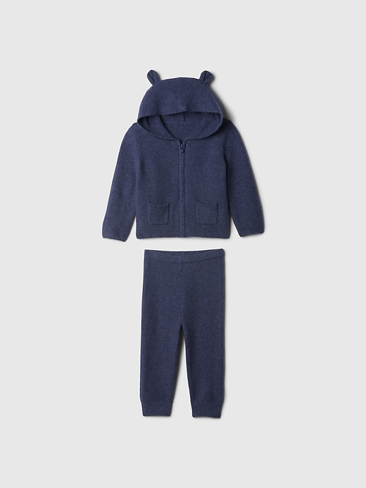 Image number 5 showing, Baby CashSoft Bear Hoodie Outfit Set