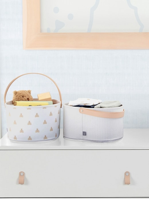 Image number 2 showing, babyGap 3 Pack Nested Fabric Storage Bins with Handles