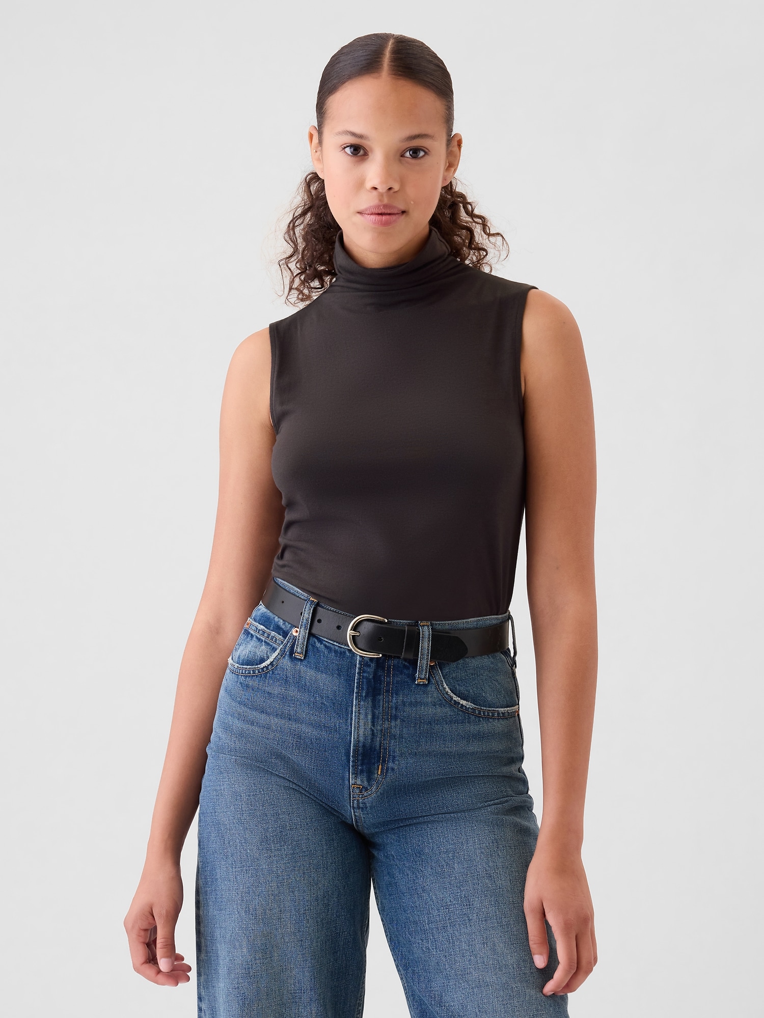 Featherweight Turtleneck Tank Top