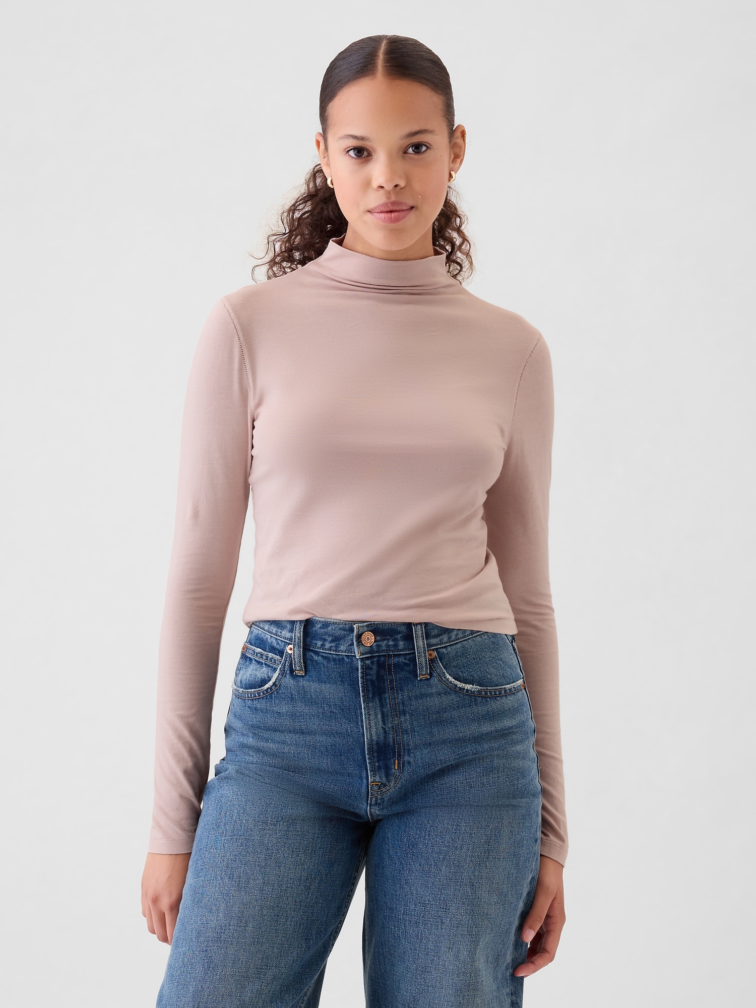 Featherweight Turtleneck Top