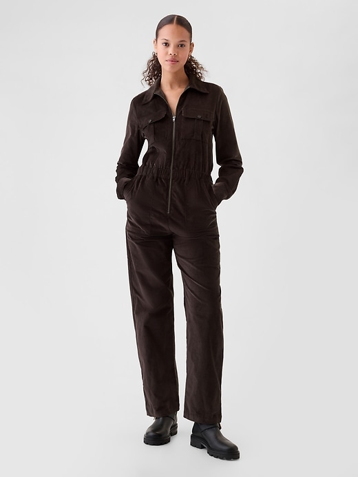 Image number 1 showing, Corduroy Utility Jumpsuit