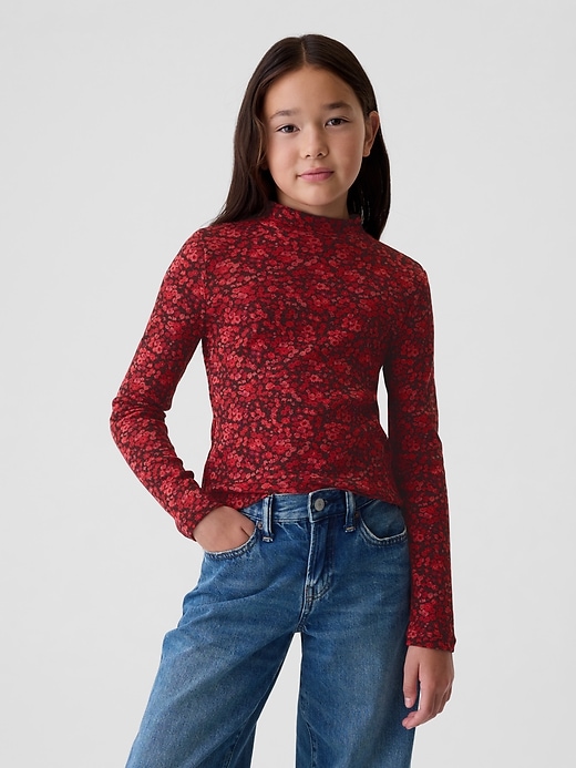 Image number 1 showing, Kids Rib Mockneck T-Shirt