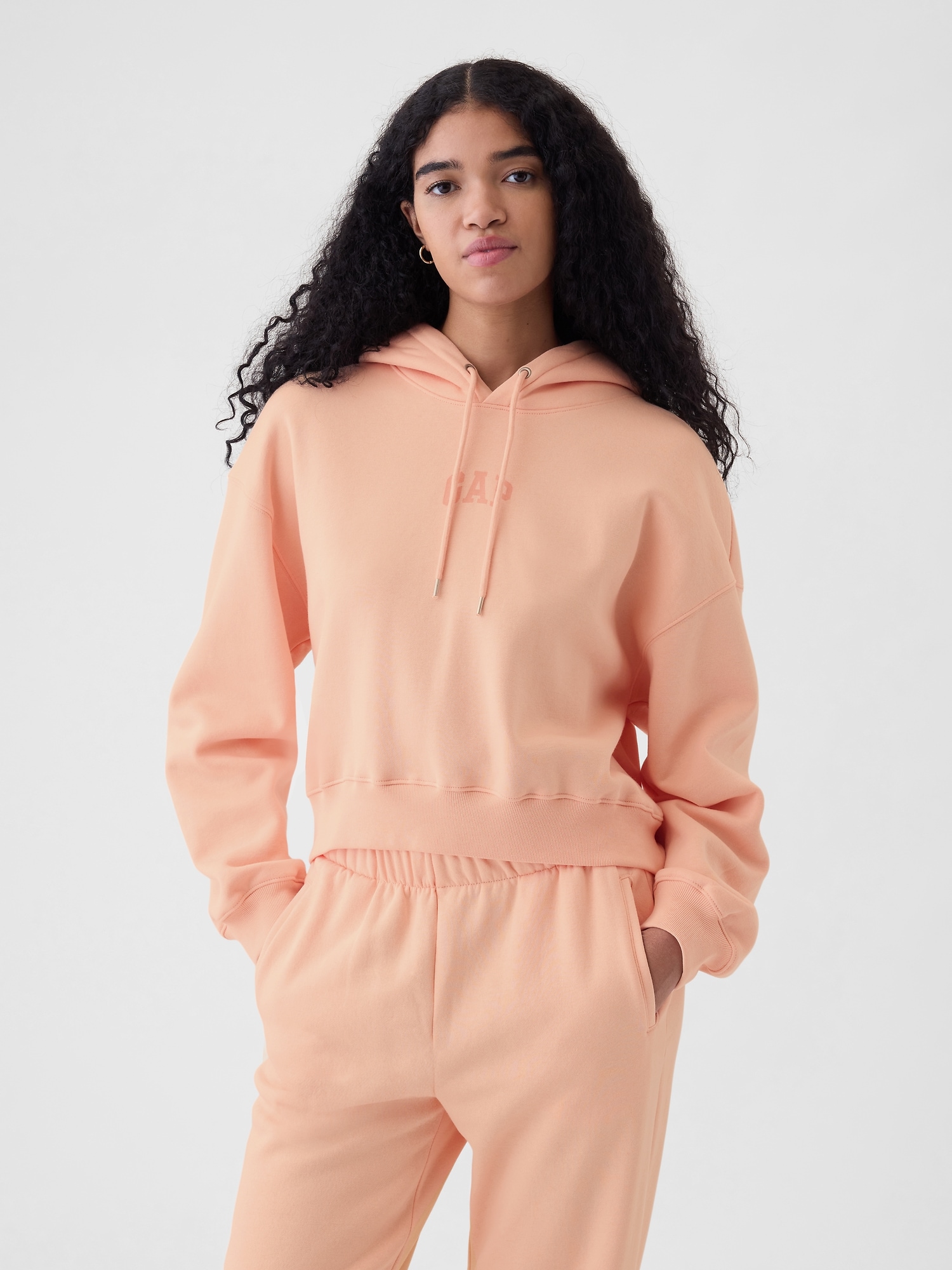 VintageSoft Cropped Hoodie