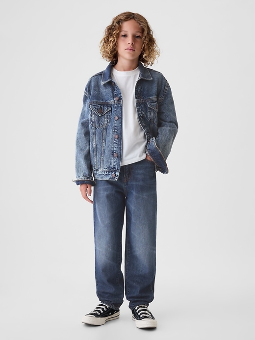 Image number 1 showing, Kids Taper Baggy Jeans