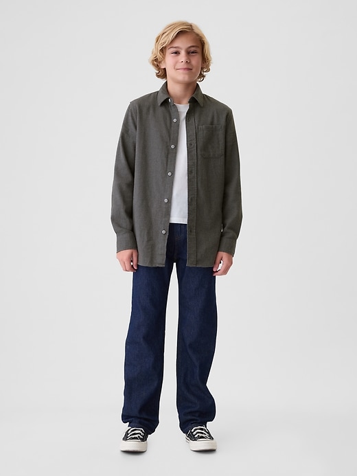 Image number 3 showing, Kids Organic Cotton Flannel Shirt