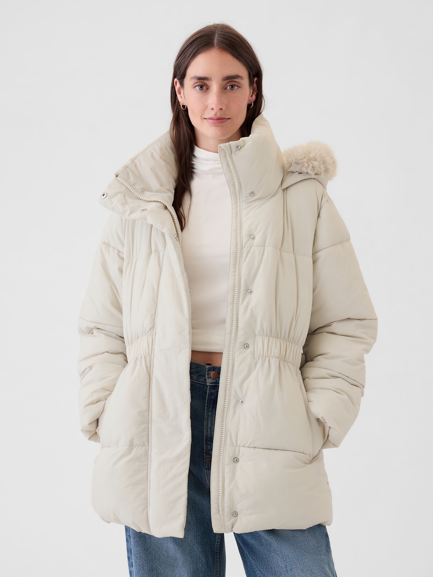 Big Puff Jacket - Beige