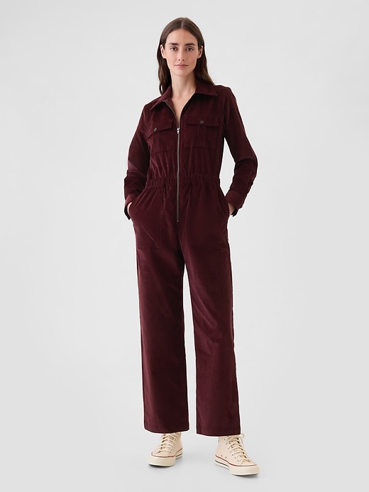 Image number 1 showing, Corduroy Utility Jumpsuit