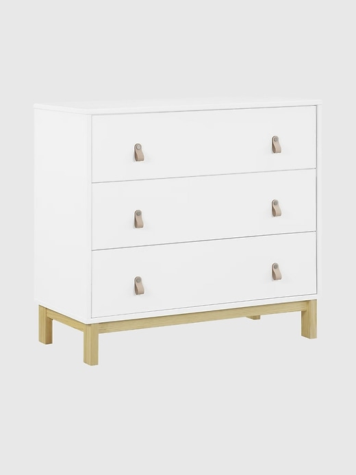 Image number 1 showing, babyGap Legacy 3 Drawer Dresser with Leather Pulls and Interlocking Drawers