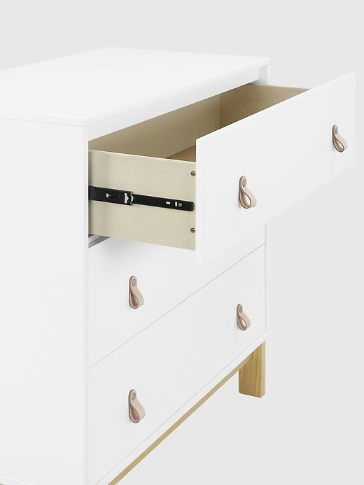 Image number 4 showing, babyGap Legacy 3 Drawer Dresser with Leather Pulls and Interlocking Drawers