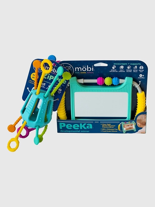 Image number 1 showing, Mobi Zippee and Peeka Baby Developmental Toys Bundle