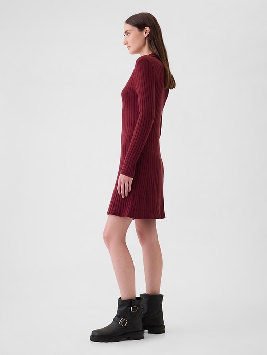 Image number 3 showing, CashSoft Polo Mini Sweater Dress