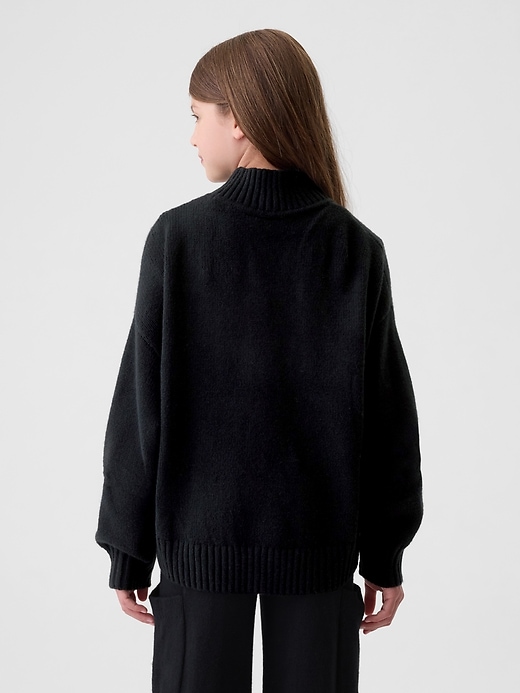 Image number 2 showing, Kids CashSoft Oversized Mockneck Sweater