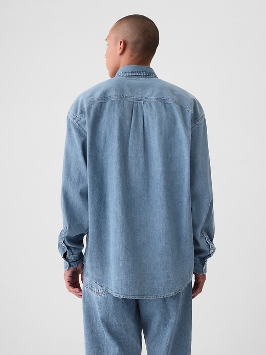 Image number 4 showing, Denim Big Shirt