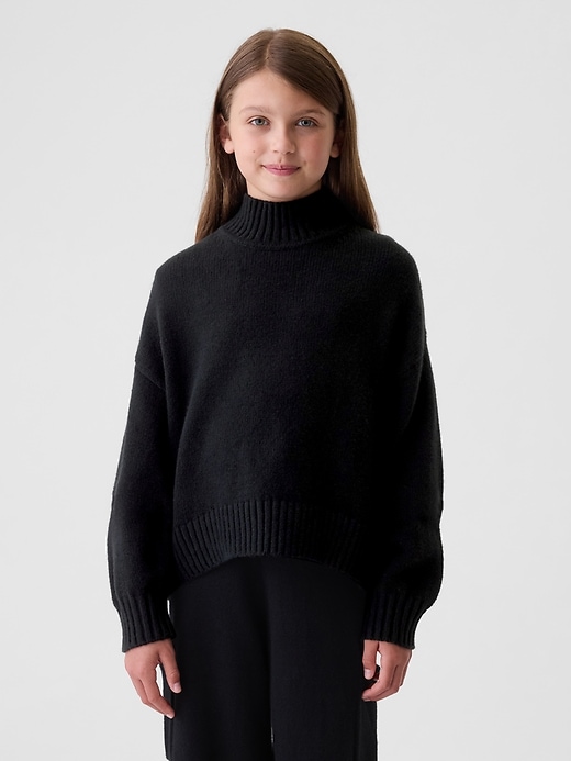 Image number 1 showing, Kids CashSoft Oversized Mockneck Sweater